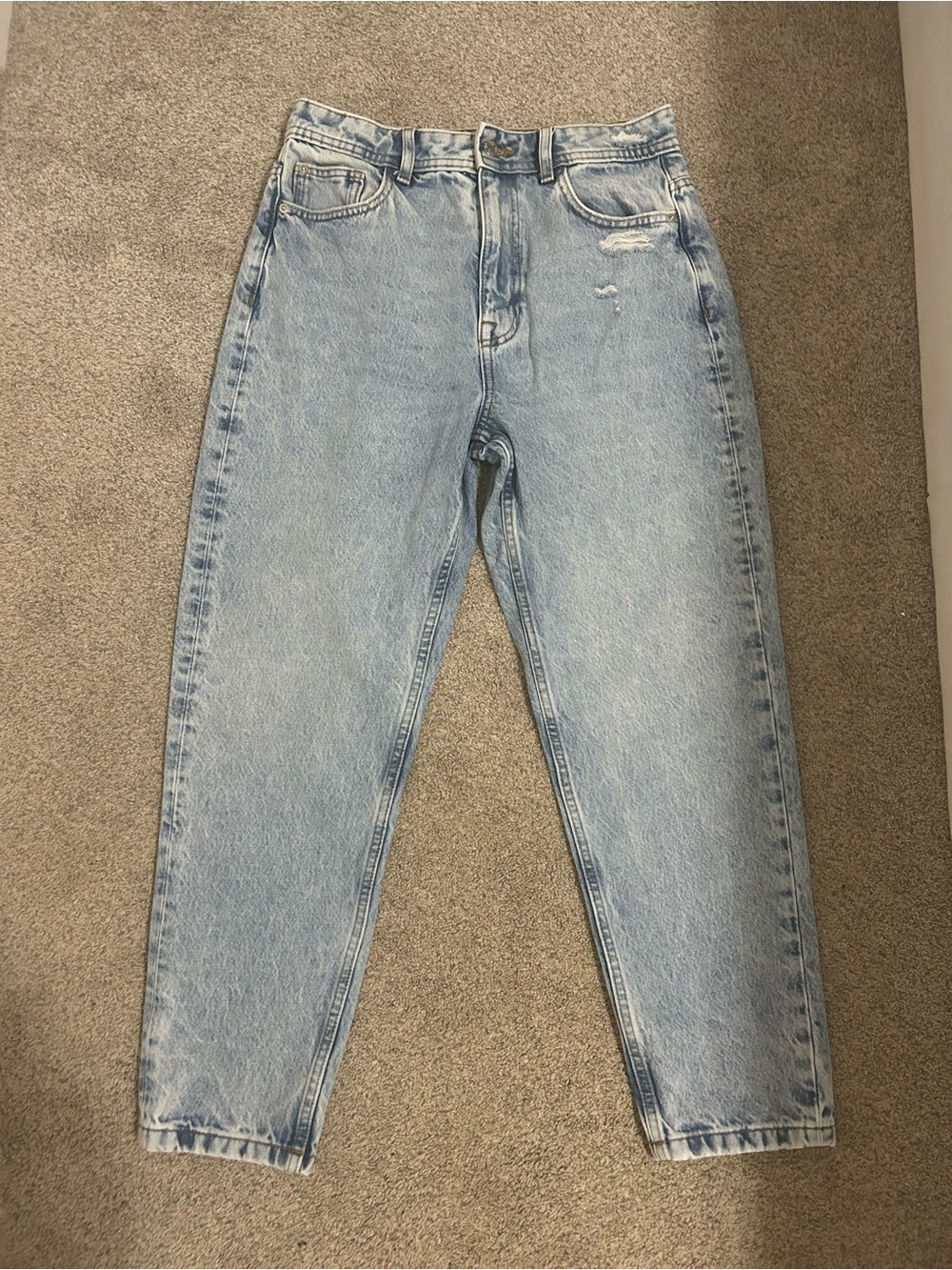 Zara Light blue wash straight leg Jeans